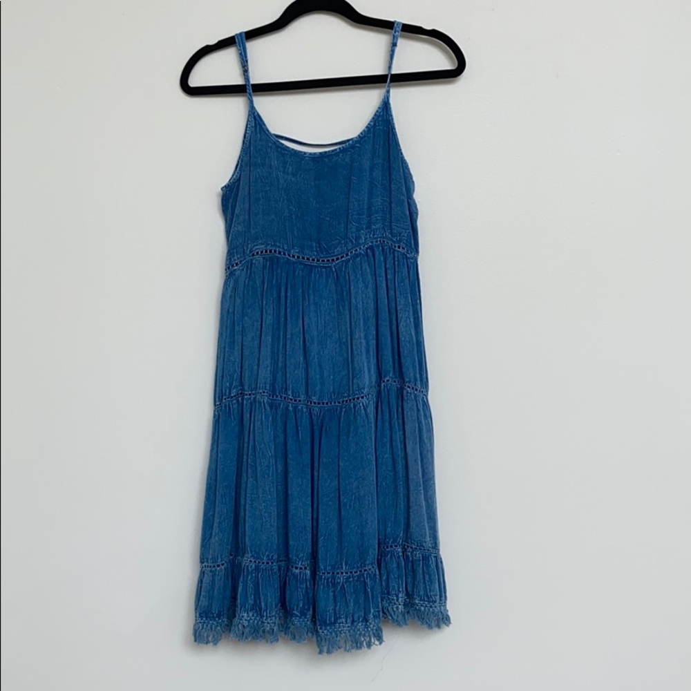 Jean distressed soft dress